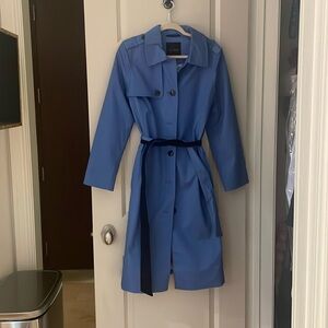 Talbots Size L trench coat with tie waist NWT